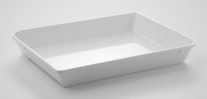 APS Schale -SYSTEM-THEKE-, Melamin, weiß, 1,3 Liter, 29 x 22 cm, H: 4 cm 