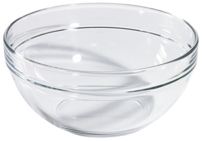 Contacto Glasschale aus gehärtetem Glas, Durchmesser innen 11 cm 