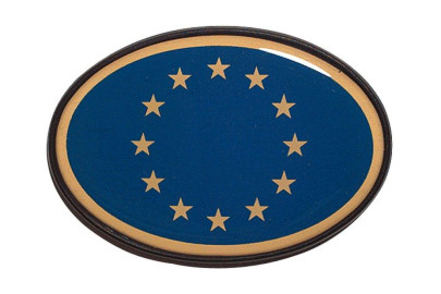 Kristalldekor Länderkennzeichen Black-Line EU 