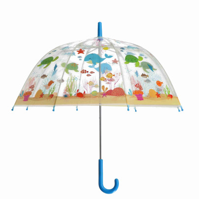 Rivanto® Kinder Regenschirm transparent Ø 70,5 x 69,2 cm  Kunststoff/Fiberglas/Stahl