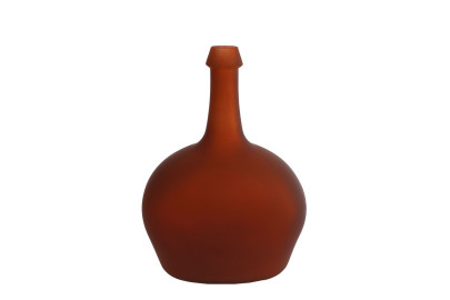 Rivanto® Kugelvase Graffa Victoria stilvolle Vase oder Kerzenständer braun  Glas