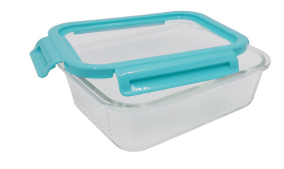 Steuber Glas Frischhaltedose mit flexiblem Deckel, Anzahl und Größe  wählbar, Aufbewahrungsdose rechteckig, Brotzeitbox mit Klick-Verschluss,  Pausenbox