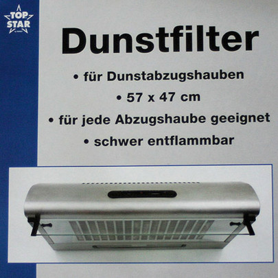 TOP STAR - Dunstfilter für Dunstabzugshauben 57x47 cm 