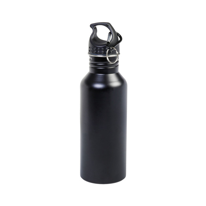 AXENTIA Thermoflasche 600 ml mit großer Trinköffnung, Edelstahl-Trinkflasche doppelwandig mit Henkel im Schraubdeckel, s