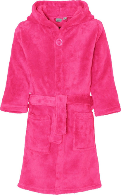 Playshoes Kinder Fleece-Bademantel UNISEX, Größe: 110/116, Farbe: pink