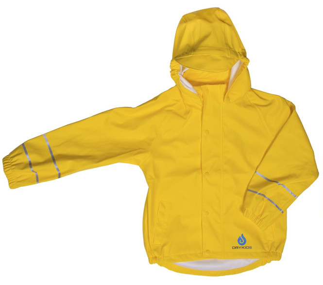 Regenjacke für Kinder Gelb Größe 146 - 152 | DRY KIDS