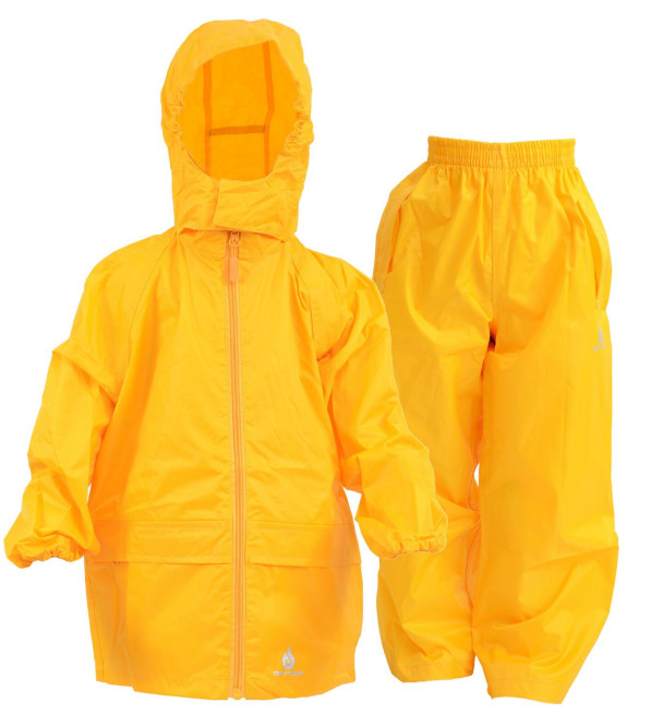 Regenanzug-Set für Kinder Gelb Größe 80 - 92 | DRY KIDS