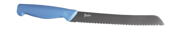 Steuber Brotmesser mit Wellenschliff, 32 cm, scharfe Klinge für harte Krusten, Küchenmesser mit ergonomischen Griff, bla
