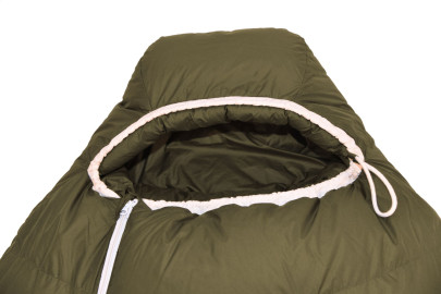 Grüezi bag Biopod DownWool Ice CompostAble Winter Schlafsack, 215x80x50 cm,  1600g, Packmaß 23x40 cm, bis 185 cm Körpergröße