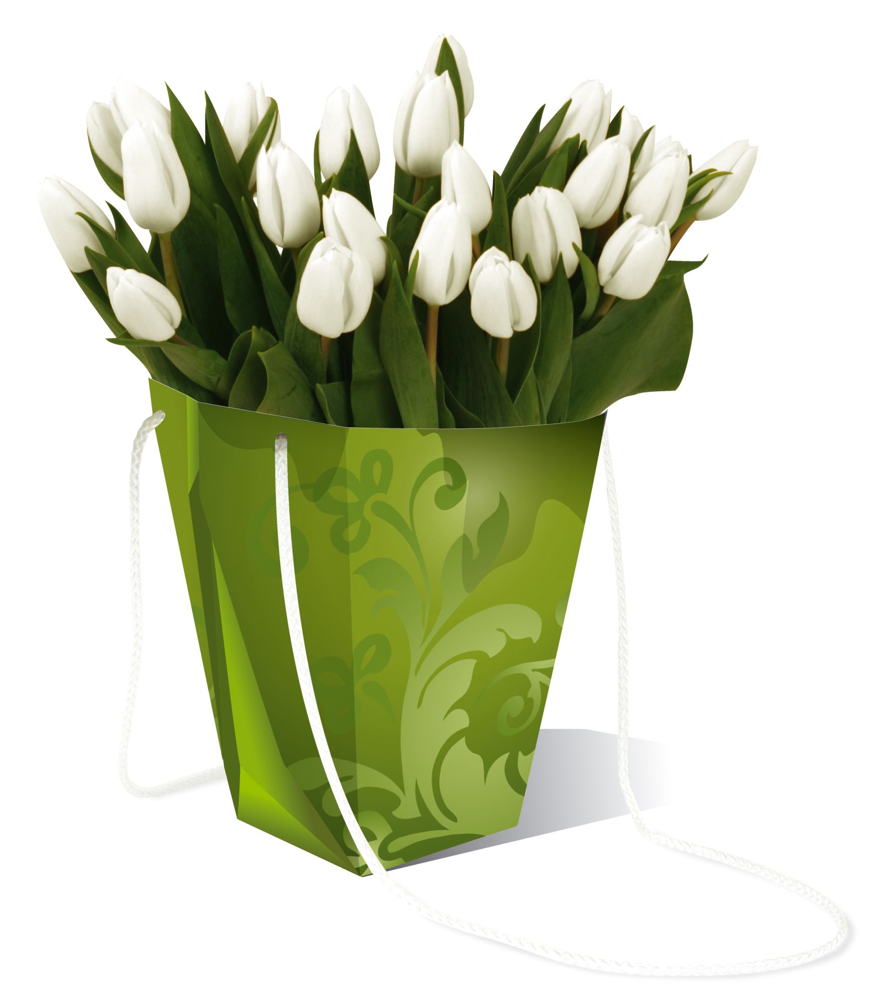 ID Selection Blumentaschenvase, Blumen pflanzen, transportieren,  aufbewahren in einem "Blumentopf als Tasche"