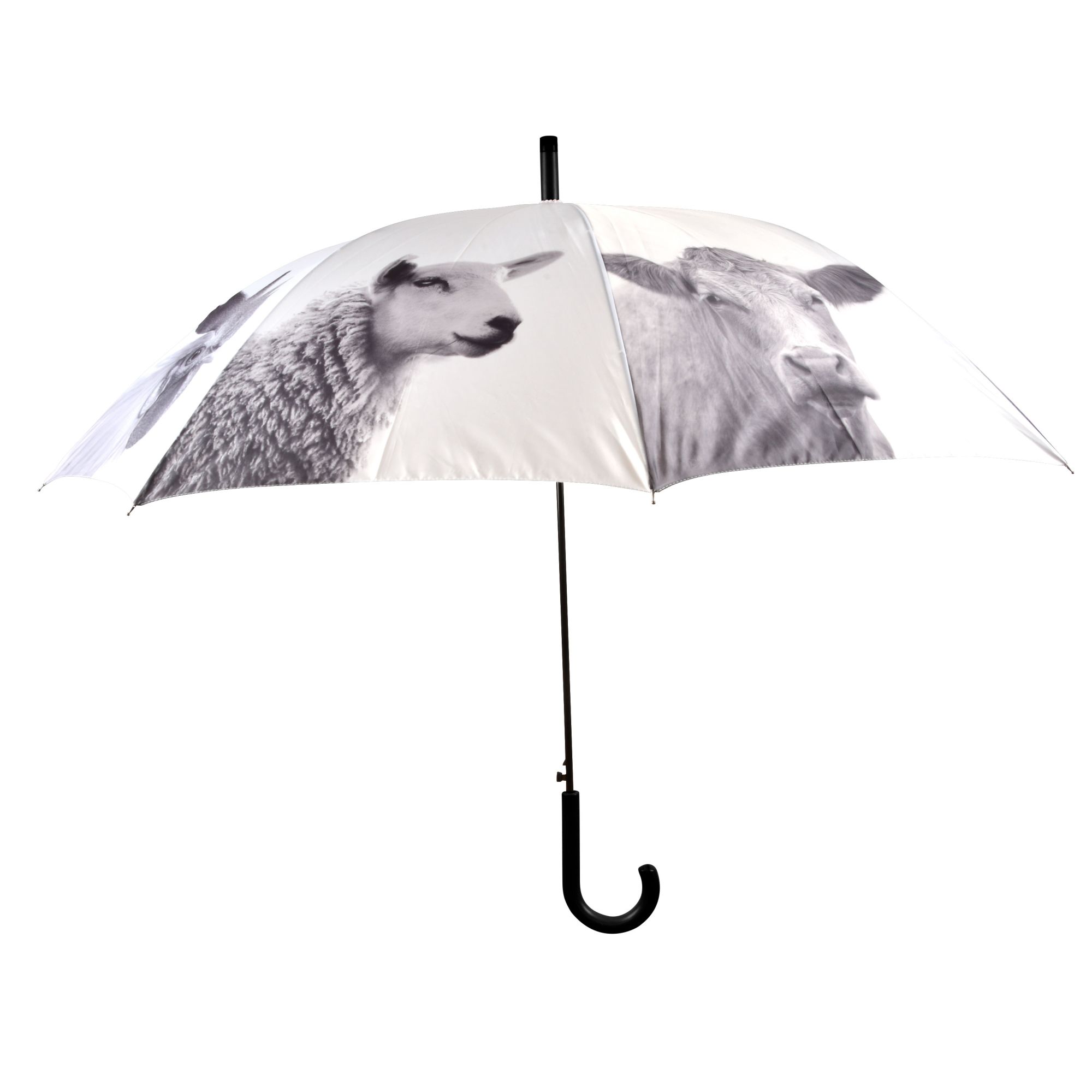 Rivanto® Regenschirm Bauernhoftiere aus Polyester/Stahl, Ø 120 x 94,5 cm,  Kunststoffgriff, mit verschied.